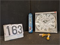 Wall Clock, Crystal Twister & Thermometer