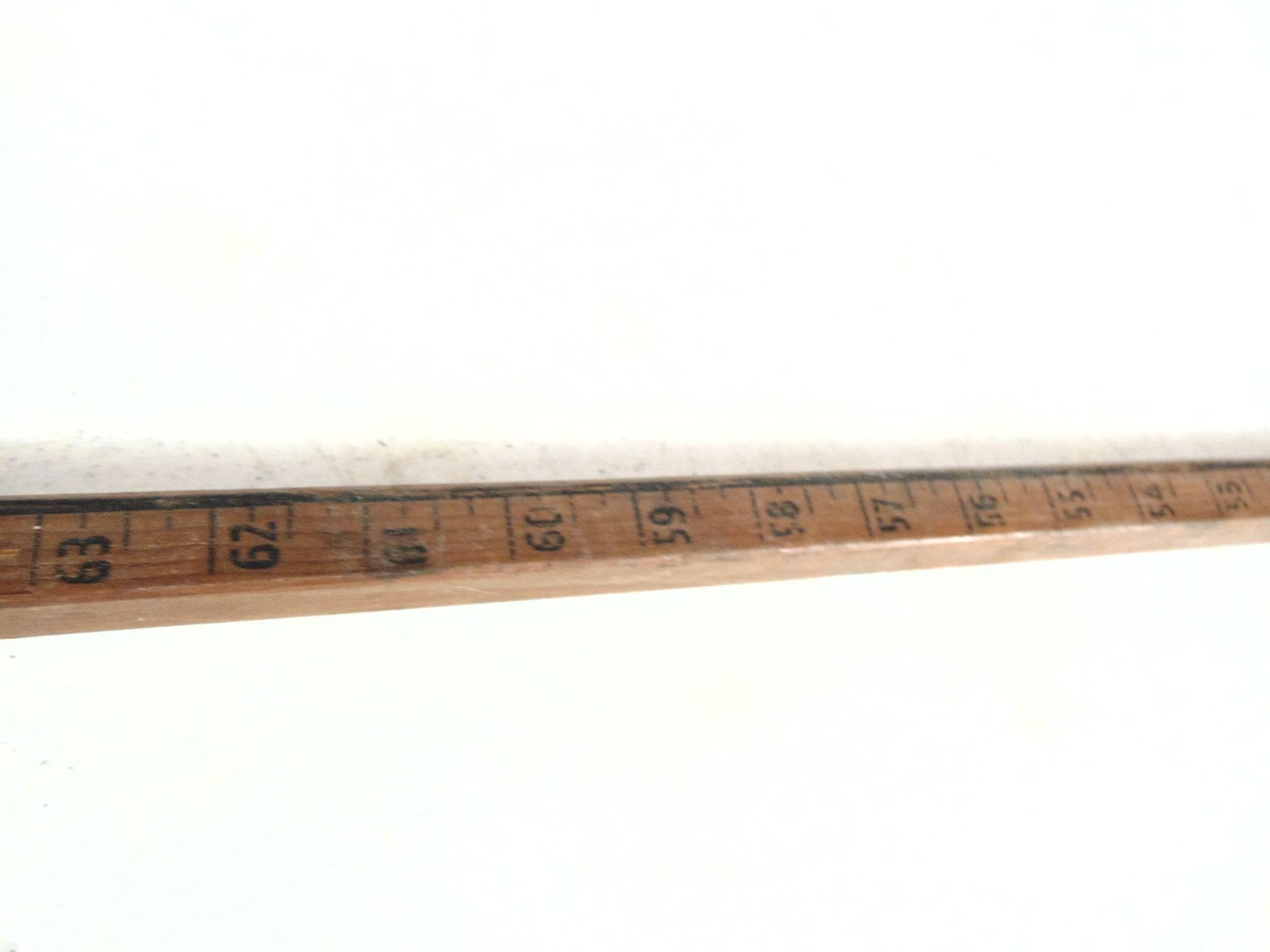 Antique 84" Square Measuring Rod. One end has a