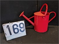 2 Gallon Metal Watering Can - Red