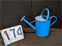 2 Gallon Metal Watering Can - Blue