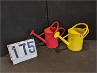 4 Liter Metal Watering Cans - Red & Yellow