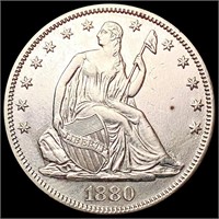 1880 Seated Liberty Half Dollar CLOSELY