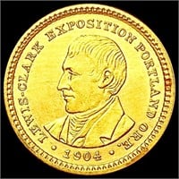 1904 Lewis & Clark Rare Gold Dollar CHOICE AU