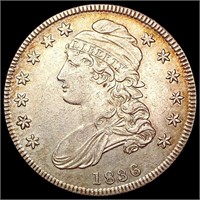 1836 Ltr Edge Capped Bust Half Dollar CLOSELY