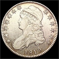 1819 Capped Bust Half Dollar LIGHTLY CIRCULATED
