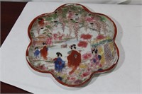 A Japanese Ceramic Kutani Tray