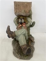 Welcome Garden Figure. Polyresin. About 14” tall.