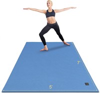 Gxmmat Large Yoga Mat 7'x5'x9mm  Blue Sky