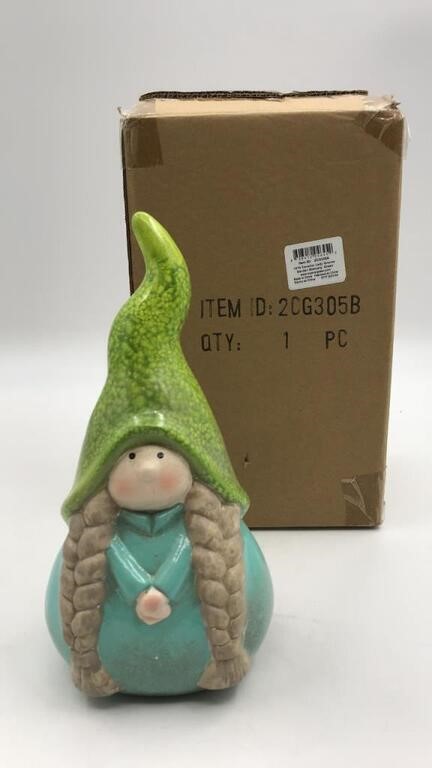 New Lady Gnome Green Outfit In Box