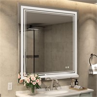 IOWVOE LED Bathroom Mirror 36 x 36 Inch