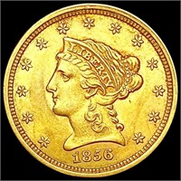 1856 $2.50 Gold Quarter Eagle UNCIRCULATED