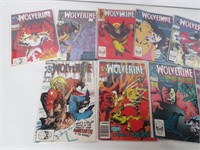 comic books 9x Wolverine, exc cond.