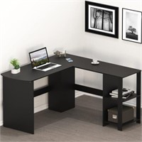 SHW L-Shaped Desk 54B
