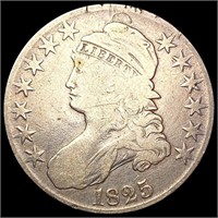 1825 Capped Bust Half Dollar NICELY CIRCULATED