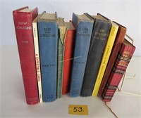 Literature books incl 1934 Robbie Burns