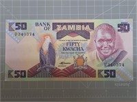 Zambia banknote