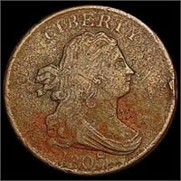 1807 Draped Bust Half Cent NICELY CIRCULATED