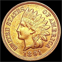 1891 RED Indian Head Cent UNCIRCULATED