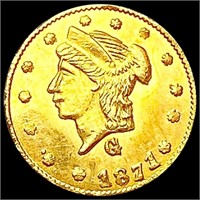 1871-G BG-838 Round California Gold Quarter