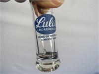 Lulu's shot glasses & collectible bottle