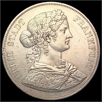 1862 Germany Silver 2 Thaler UNCIRCULATED