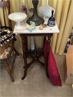 Marble Top Table Stand & Misc.