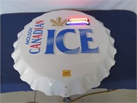 large Molson Canadian Ice sign, works