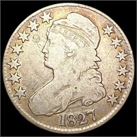 1827 Sq Base 2 Capped Bust Half Dollar NICELY