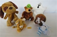 hand puppet & stuffed animals