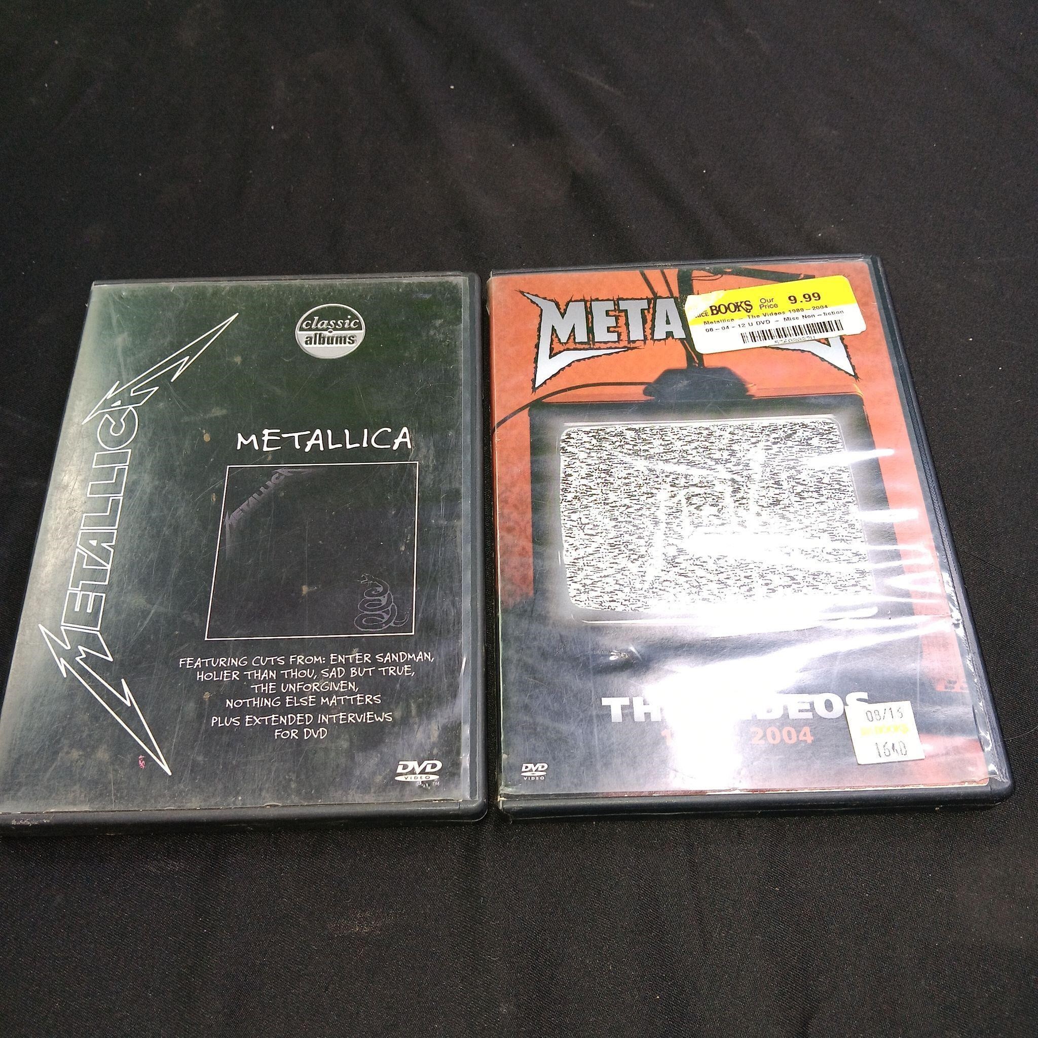 METALLICA THE VIDEOS 1989-2004 DVD