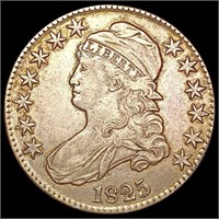 1825 Capped Bust Half Dollar NEARLY UNCIRCULATED