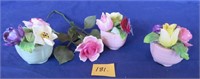 Staffordshire bone china florals NOTE: