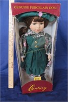 Century porcelain doll 18", in box