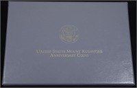 1991 MOUNT RUSHMORE ANNIV SIX-COIN PROOF/UNC SET