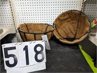 2-14" Black Smith Hanging Baskets