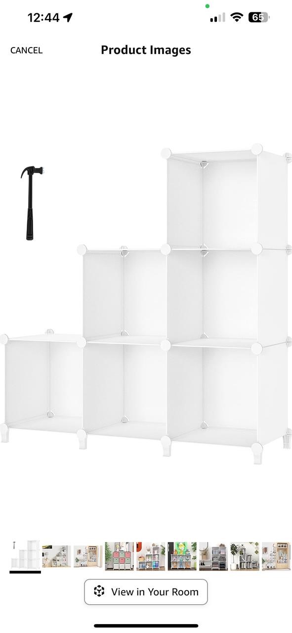 $38 6 Cube Storage Shelf, Storage Bookcase