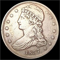 1837 Capped Bust Half Dollar LIGHTLY CIRCULATED
