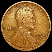 1909-S/S FS-1501 Wheat Cent NICELY CIRCULATED