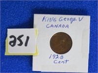 Canada 1928 1c King George V, VG