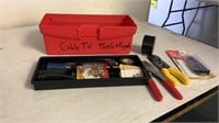 Tool box and supplies