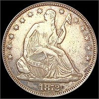 1872 Seated Liberty Half Dollar CLOSELY