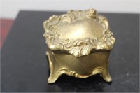 A Signed Gold Painted J.B. Trinket Box