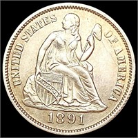 1861 Seated Liberty Dime UNCIRCULATED