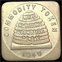 1940 L.D.S. $1 Church Token CLOSELY UNCIRCULATED