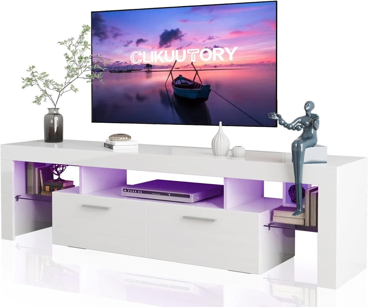 Clikuutory Modern LED 63 inch TV Stand