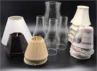 Hurricane Lamp & Shades - Assorted Sizes