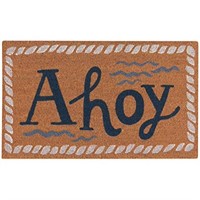 Ahoy Print Doormat, 30x18"