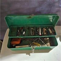 Metal tool box & contents
