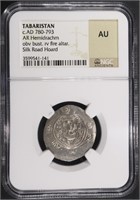 c.AD 780-793 TABARISTAN AR HEMIDRACHM NGC AU