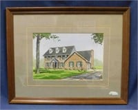 2 watercolor prints by Terre Haute Indiana artist